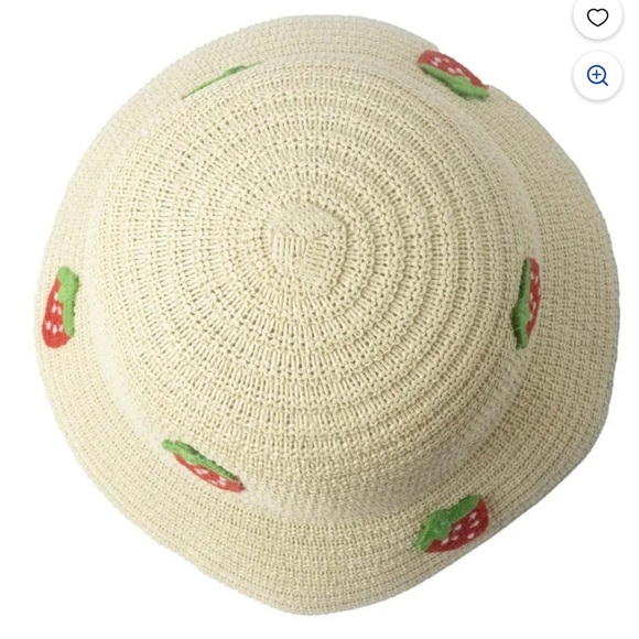 Strawberry Knit Bucket Hat - Picture 3 of 4